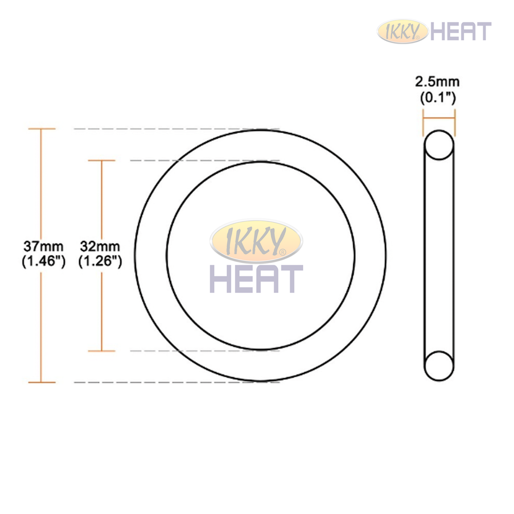 IKKY Heat, Electric Water Heater Heating Element Rubber O-Ring Gaskets (10-Pack)